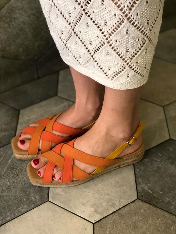 Sandals Algarve Orange from Shop Like You Give a Damn