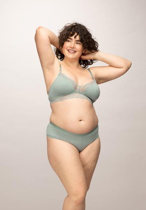 Bralette Stipa Cool Green from Shop Like You Give a Damn