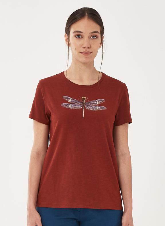 T-Shirt Organic Cotton Print Red from Shop Like You Give a Damn