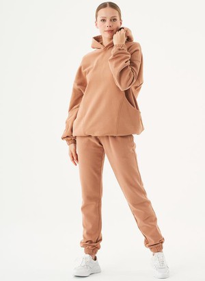 Oversized Hoodie Hande Light Brown from Shop Like You Give a Damn