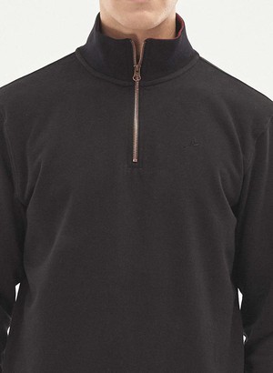 Sweatshirt With Stand Up Collar Black from Shop Like You Give a Damn