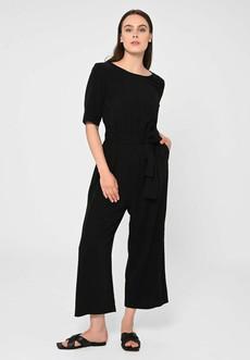 Jumpsuit Staine Halfsleeve Black via Shop Like You Give a Damn