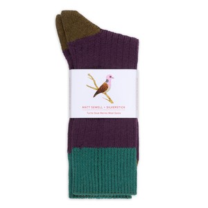 matt sewell turtle dove merino sock from Silverstick