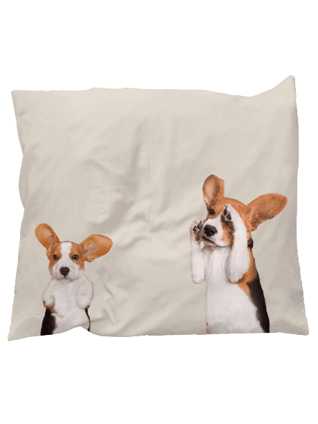 Beagle Friends pillowcase from SNURK