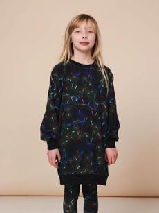 Xmas Lights Sweater Dress Kids via SNURK