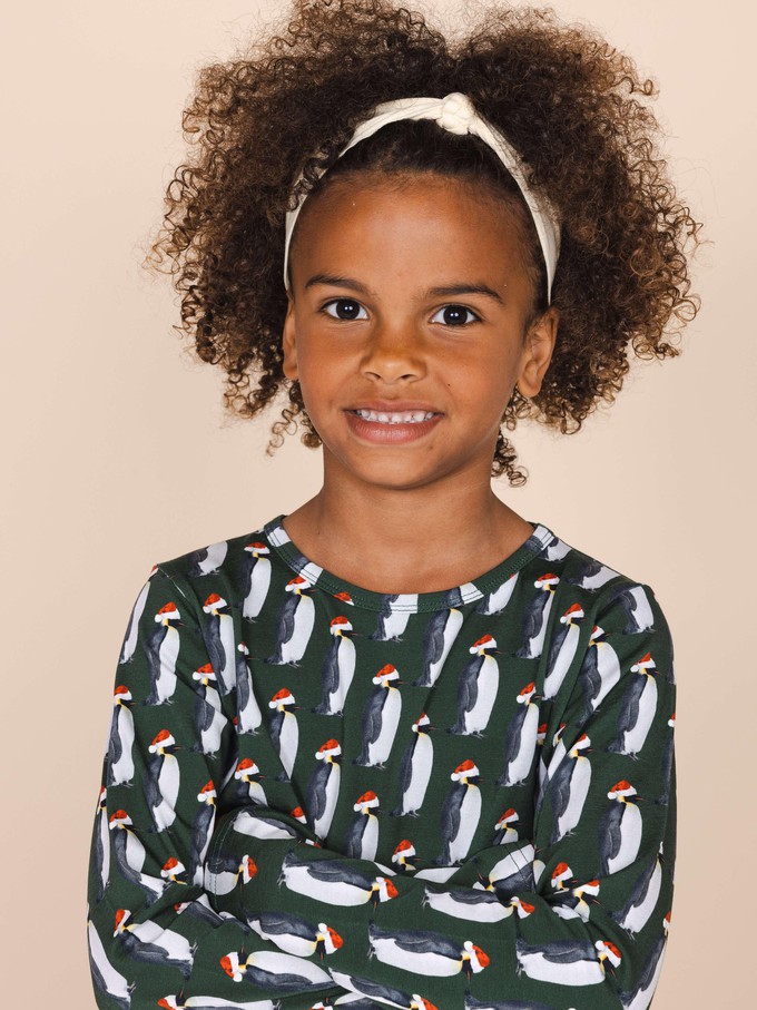 Penguin Xmas Longsleeve Dress Kids from SNURK