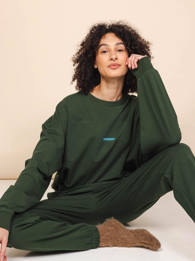 Dark Green Sweater and Pants set Unisex from SNURK