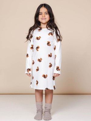 Squirrels Longsleeve Dress Kids from SNURK