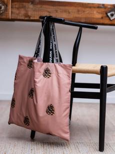 Pinecones Dusty Rose Shopper Medium via SNURK