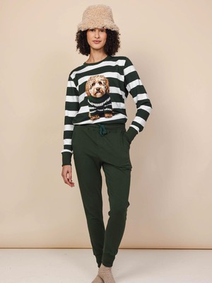 Dark Green Pants Women from SNURK