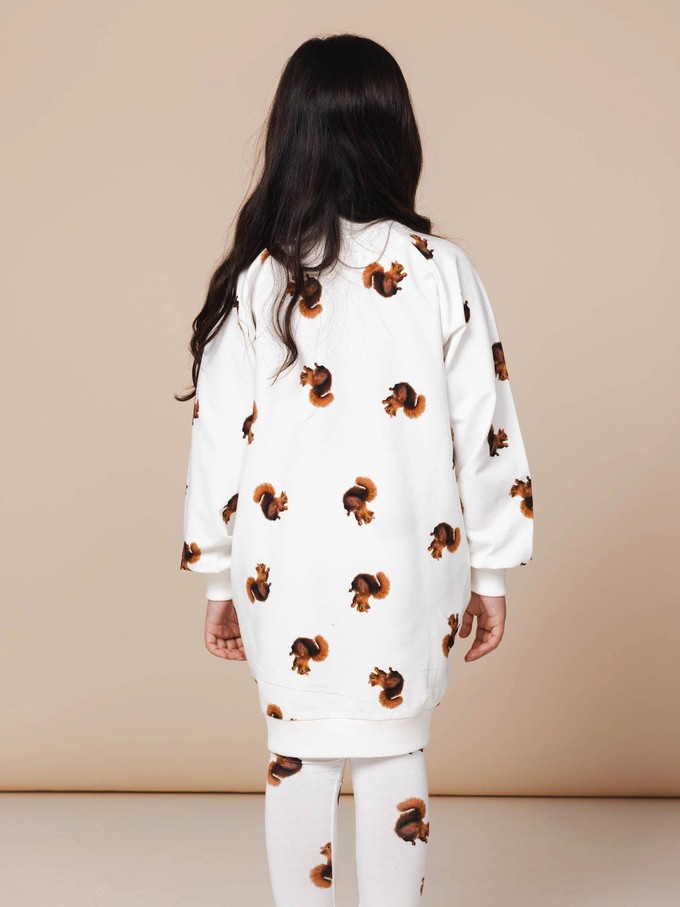 Squirrels Sweater Dress Kids from SNURK