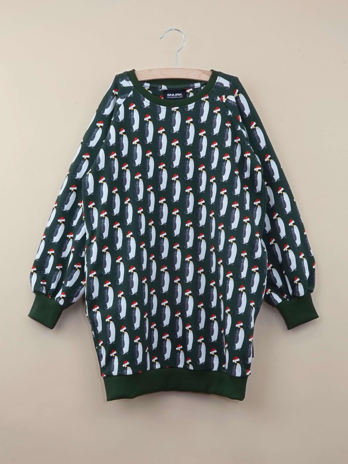 Penguin Xmas Sweater Dress Kids from SNURK