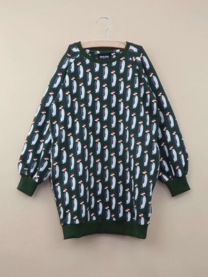 Penguin Xmas Sweater Dress Kids from SNURK