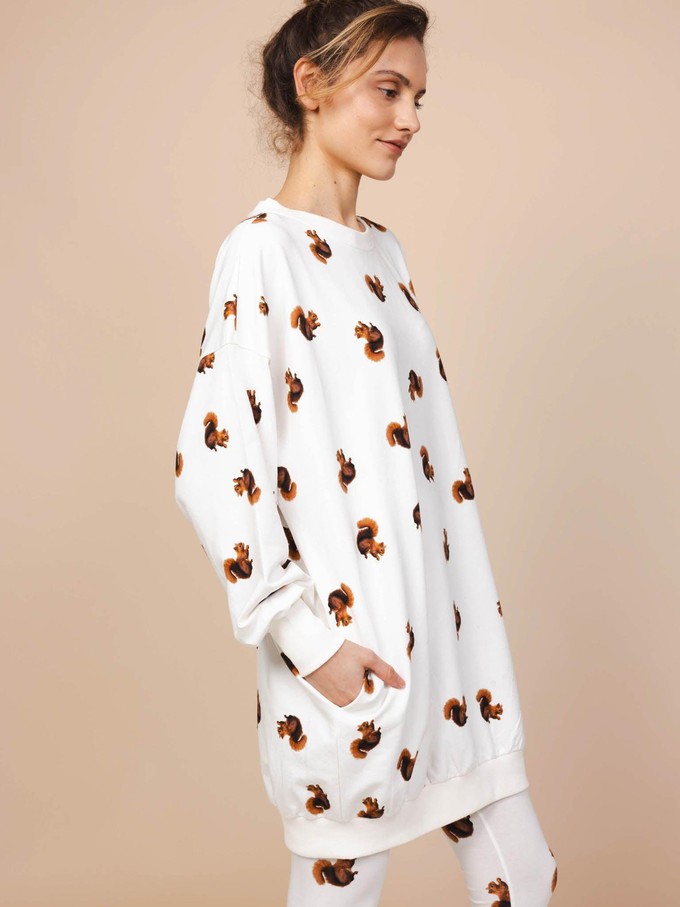 Squirrels Sweater Dress Women from SNURK