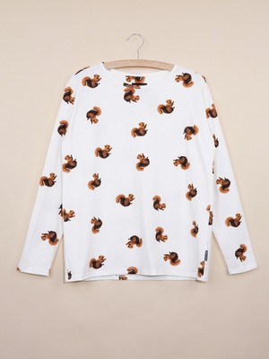 Squirrels Longsleeve T-shirt Women from SNURK