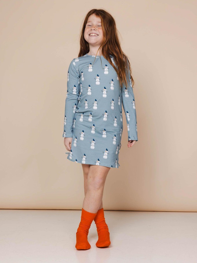 Mr.Snowman Longsleeve Dress Kids from SNURK