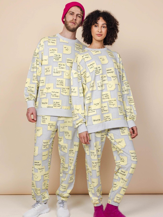 Note to Self Sweater and Pants set Unisex from SNURK