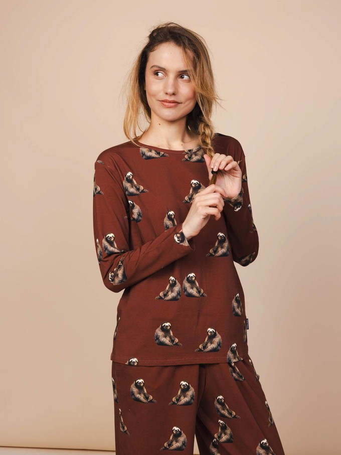 Sloth Longsleeve T-shirt Women from SNURK