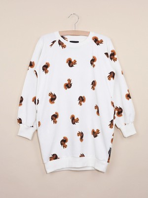 Squirrels Sweater Dress Kids from SNURK