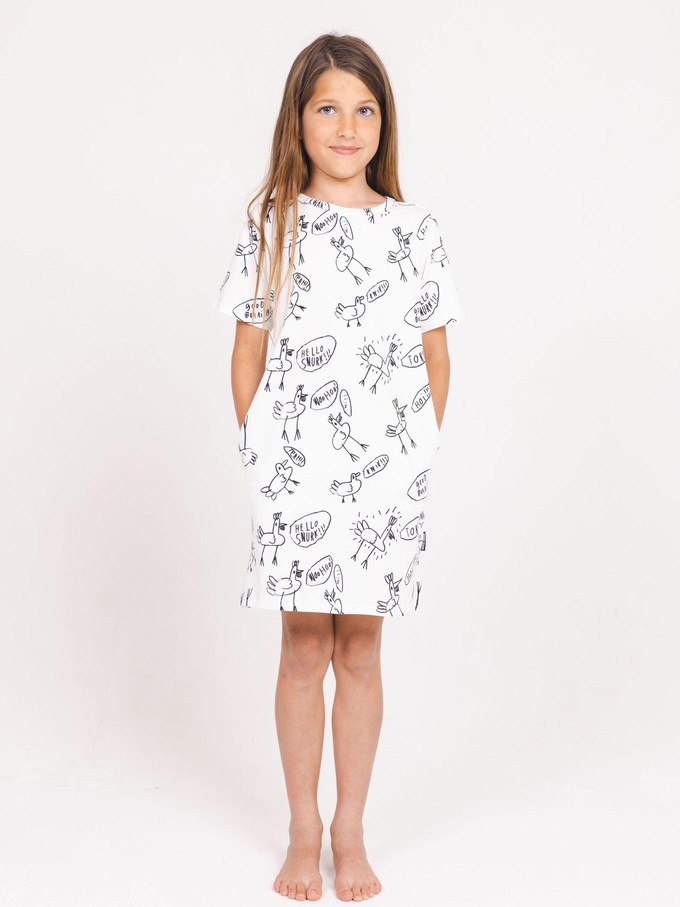 Early Birds T-shirt dress Kids from SNURK