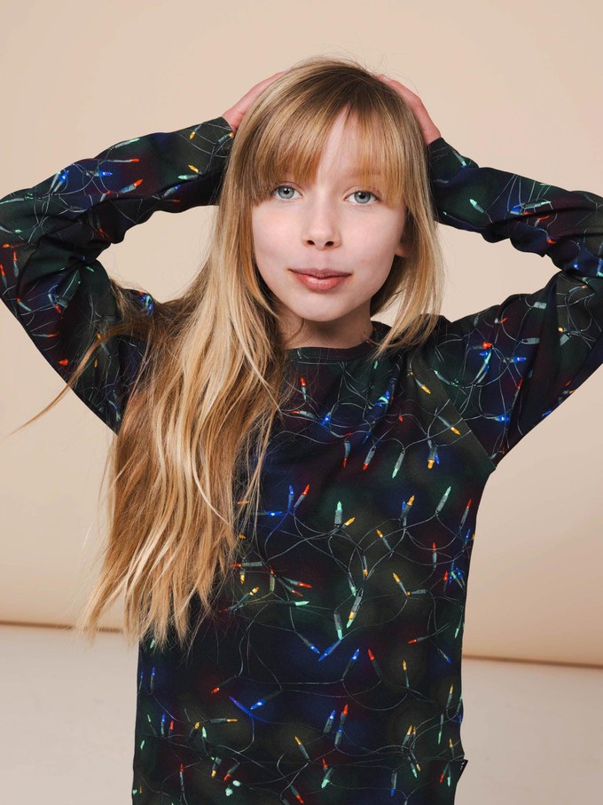 Xmas Lights Longsleeve T-shirt Kids from SNURK