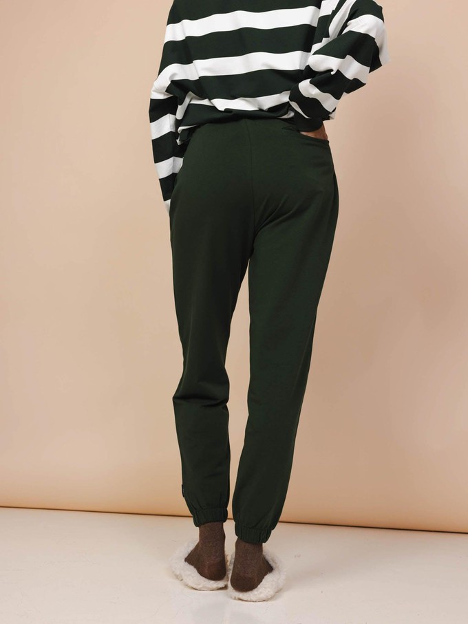 Dark Green Relaxed Pants Unisex from SNURK