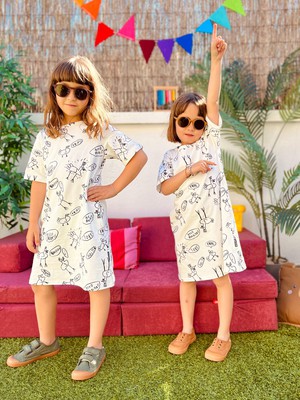 Early Birds T-shirt dress Kids from SNURK