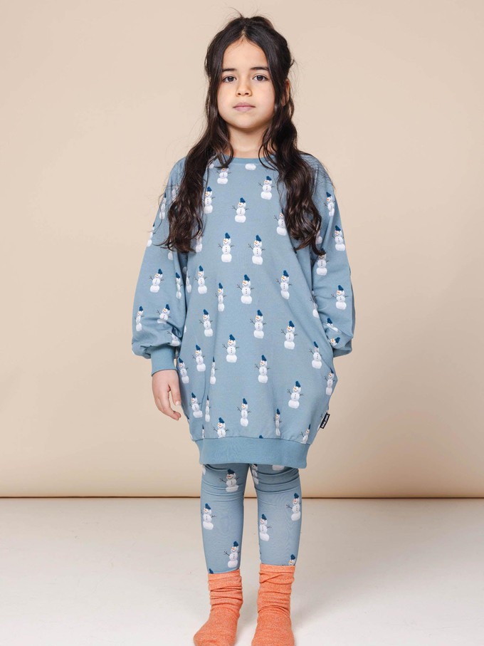 Mr.Snowman Sweater Dress Kids from SNURK