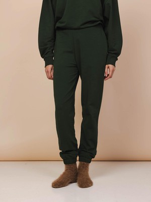 Dark Green Relaxed Pants Unisex from SNURK