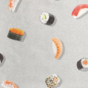 Sushi Sunday V-neck T-shirt Women from SNURK