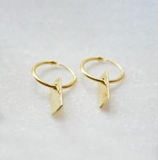 Goldsmith Earhoops - Gold 14k via Solitude the Label