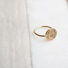 Coin Ring - Gold 14k via Solitude the Label