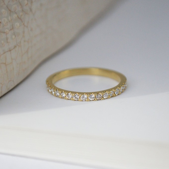 Half eternity ring - Gold 14k & Diamonds from Solitude the Label