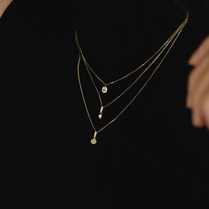 Diamond dot Necklace - Gold 14k & Diamond from Solitude the Label