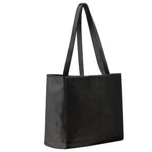 Black Leather Travel Tote from Sostter