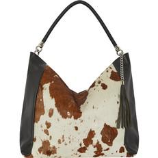 Natural Animal Print Leather Shoulder Bag via Sostter