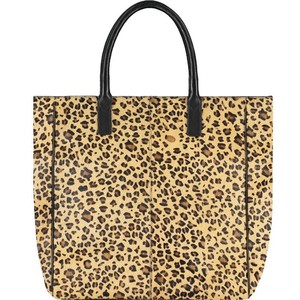 Animal Print Large Leather Tote from Sostter