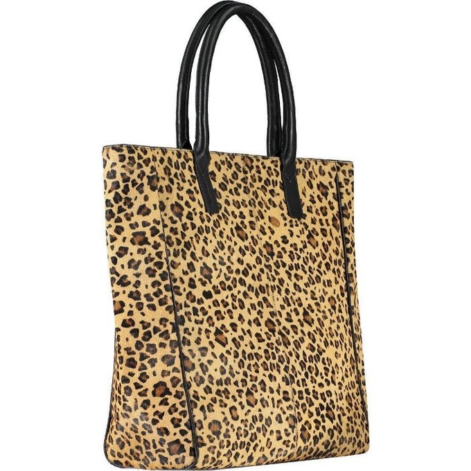Animal Print Large Leather Tote from Sostter