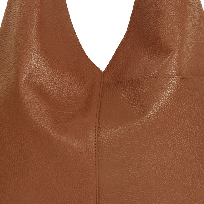 Tan Boho Leather Bag from Sostter