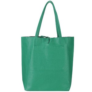 Aqua Pebbled Leather Tote Shopper from Sostter