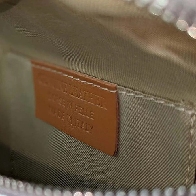 Bronze Leather Tassel Cross Body Camera Bag from Sostter