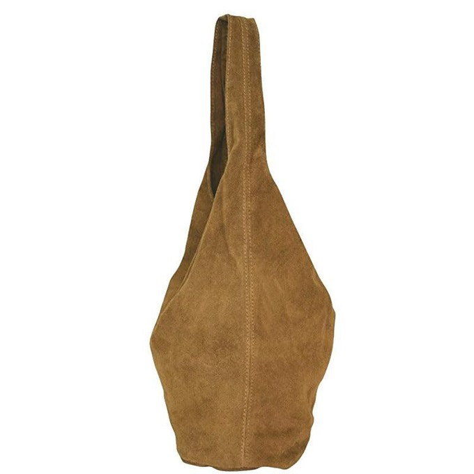 Camel Soft Suede Leather Hobo Shoulder Bag | Byinn from Sostter