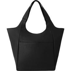 Black Large Pocket Tote Shoulder Bag via Sostter