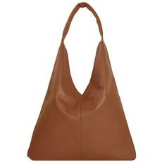 Tan Boho Leather Bag via Sostter