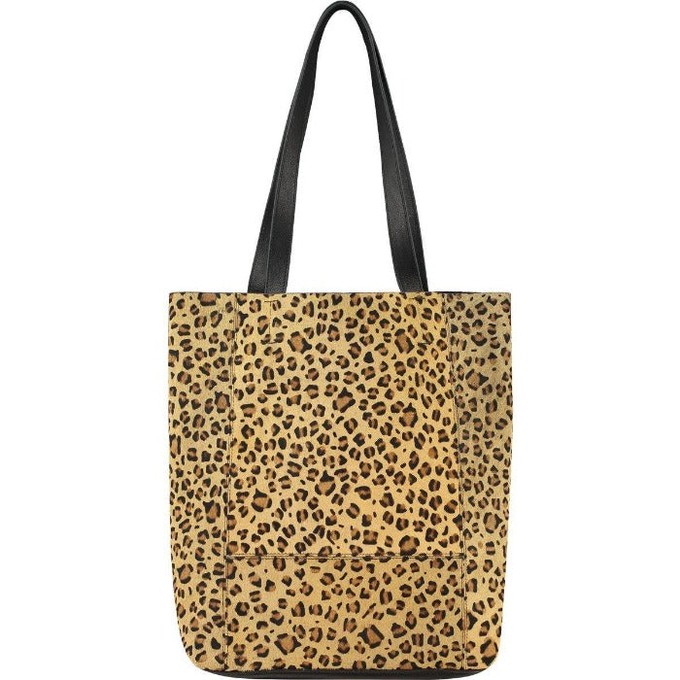 Animal Print Bow Leather Tote from Sostter
