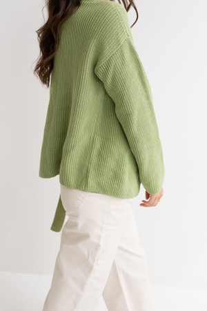 Cardigan in a light-green wrap look from STORY OF MINE