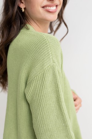 Cardigan in a light-green wrap look from STORY OF MINE