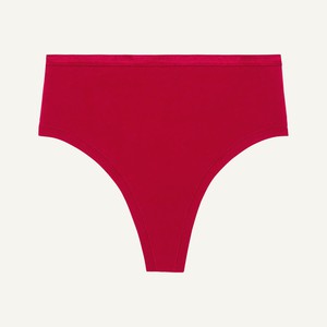 High-Rise Thong in Cherry from Subset