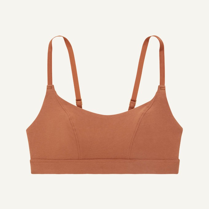 Organic Cotton Tank Bralette in Spice from Subset