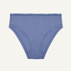 Organic Cotton Mid-Rise Bikini in Gale via Subset